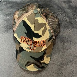 True Religion Camo Adjustable Cap